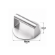 Amassador de Carne Inox Redondo 16X7,5cm RSPAN Amassador de Carne Inox Redondo 16X7,5cm RSPAN