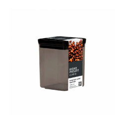 Pote Hermético Quadrado de Acrílico Paramount Lumini 1000mL Café