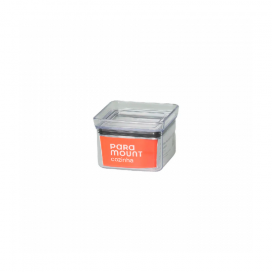 Pote Hermético Quadrado de Acrílico Paramount Lumini 225mL
