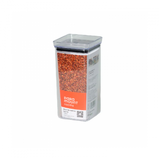 Pote Hermético Quadrado de Acrílico Paramount Lumini 700mL Pote Hermético Quadrado de Acrílico Paramount Lumini 700mL