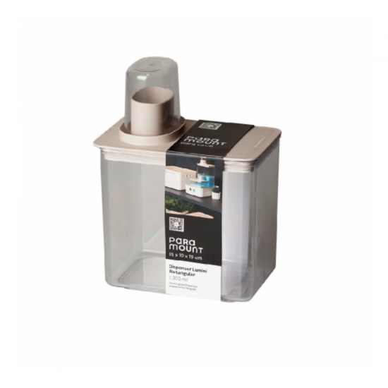 Porta Sabão em Pó Paramount Lumini Creme 1,3L Porta Sabão em Pó Paramount Lumini Creme 1,3L