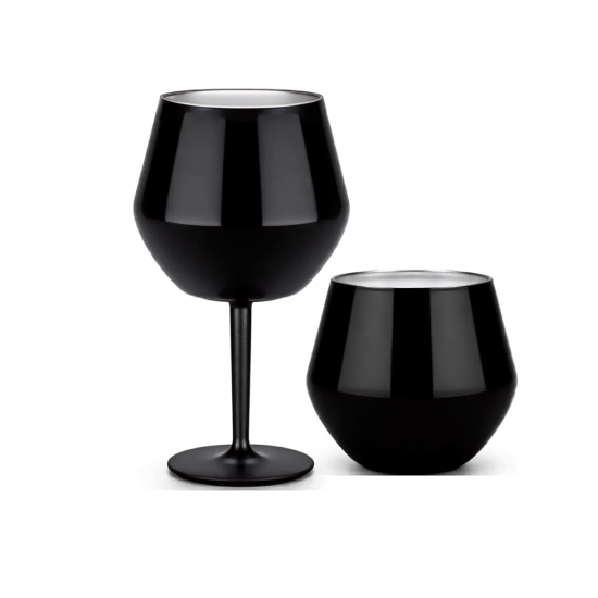 Taça Copo Térmico Inox 2 em 1 Cocktail Glass 414mL