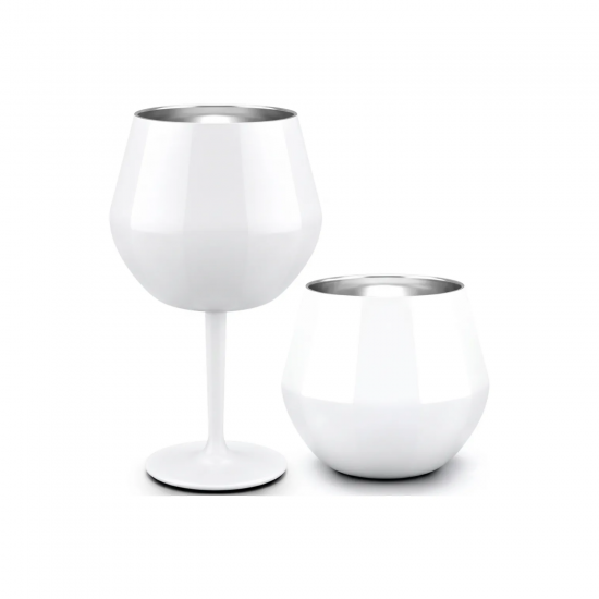 Taça Copo Térmico Inox 2 em 1 Cocktail Glass 414mL