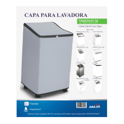 Capa para Máquina Lavar Roupas Jolular M com Zíper