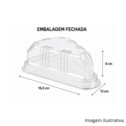 Embalagem Plástica ART H-630 Fatia de Bolo Hiperpack com 10un. Embalagem Plástica ART H-630 Fatia de Bolo Hiperpack com 10un.