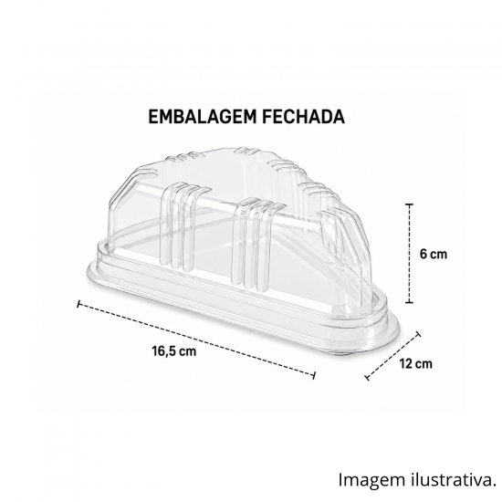 Embalagem Plástica ART H-630 Fatia de Bolo Hiperpack com 10un. Embalagem Plástica ART H-630 Fatia de Bolo Hiperpack com 10un.