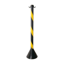 Pedestal Plástico Zebrado Preto e Amarelo Plastcor Pedestal Plástico Zebrado Preto e Amarelo Plastcor