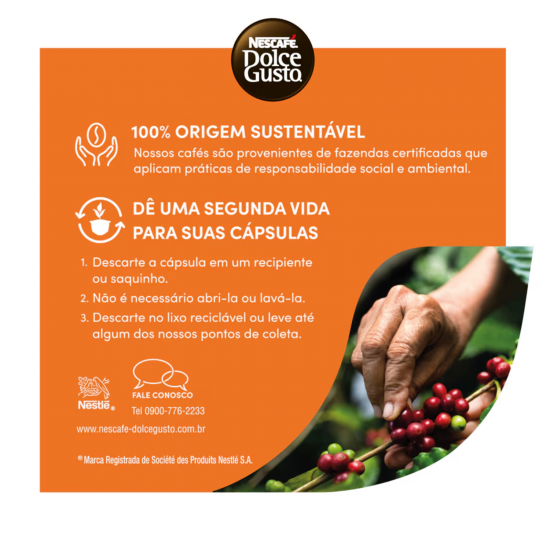 Cápsula de Café Nescafé Dolce Gusto Caseiro Intenso c/10
