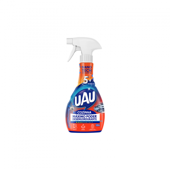 Limpador Desengordurante Cozinha UAU 500mL Pulverizador Limpador Desengordurante Cozinha UAU 500mL Pulverizador