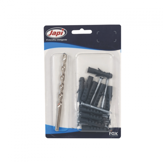 Kit Parafuso Philips com Bucha n°8 + Broca Japi