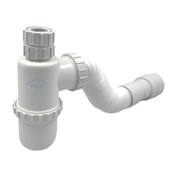 Sifão Sanfonado Universal com Copo par Válvula Americana Luconi Sifão Sanfonado Universal com Copo par Válvula Americana Luconi