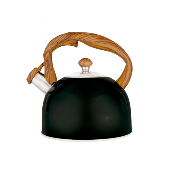 Chaleira Inox 2,5 LT MOR Wood Preta Chaleira Inox 2,5 LT MOR Wood Preta