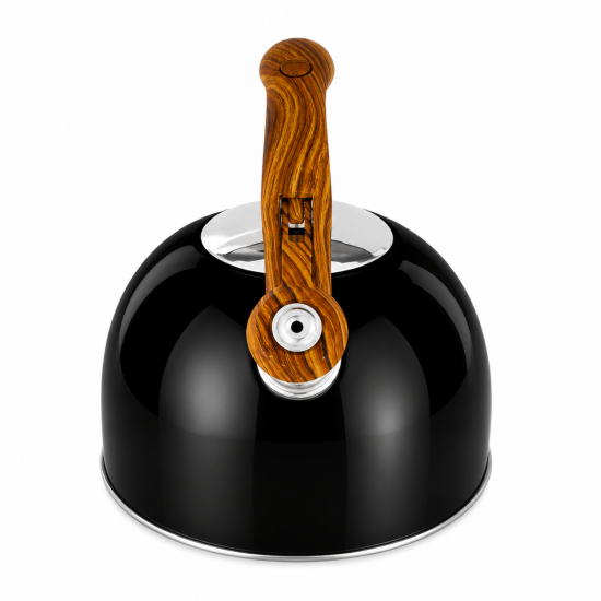 Chaleira Inox 2,5 LT MOR Wood Preta Chaleira Inox 2,5 LT MOR Wood Preta