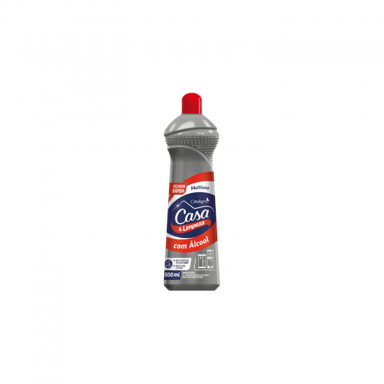 Limpador Multiuso Casa & Limpeza com Álcool 500ml Limpador Multiuso Casa & Limpeza com Álcool 500ml