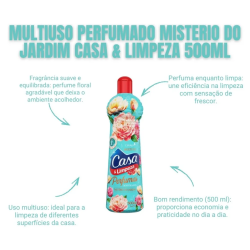 Limpador Multiuso Casa & Limpeza Mistério Jardim 500ml Limpador Multiuso Casa & Limpeza Mistério Jardim 500ml
