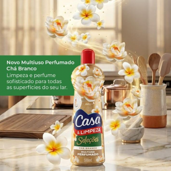 Limpador Multiuso Casa & Limpeza Chá Branco 500mL Limpador Multiuso Casa & Limpeza Chá Branco 500mL