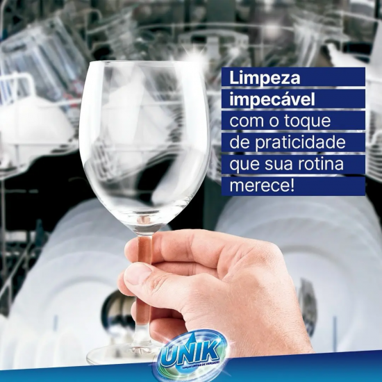 Detergente Máquina de Lavar Louça Unik com Secante Abrilhantador 1Kg Detergente Máquina de Lavar Louça Unik com Secante Abrilhantador 1Kg