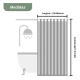 Cortina para Box Plastleo Vinil Lisa 1,35x2m Visor Cortina para Box Plastleo Vinil Lisa 1,35x2m Visor