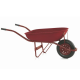 Carrinho de Mão Fischer 60L Pneu/Câmara Vermelho