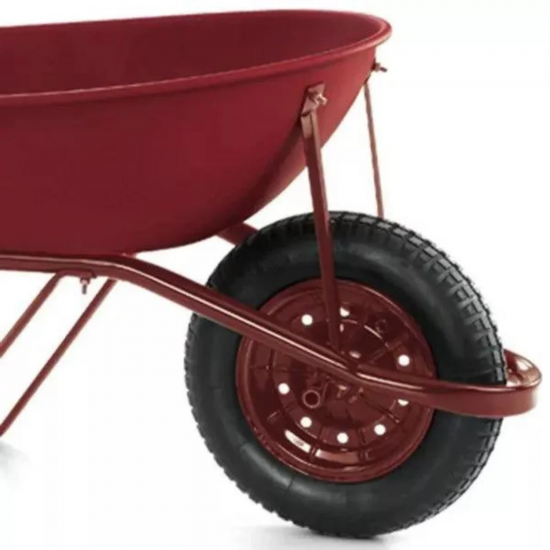 Carrinho de Mão Fischer 60L Pneu/Câmara Vermelho