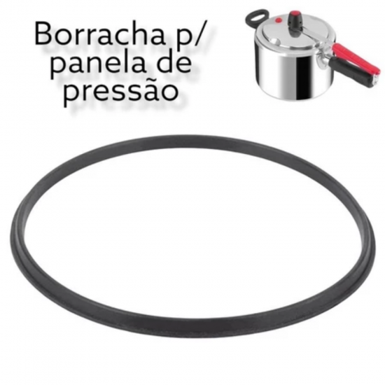 Borracha para Panela de Pressão Forsan Preta 4,5L