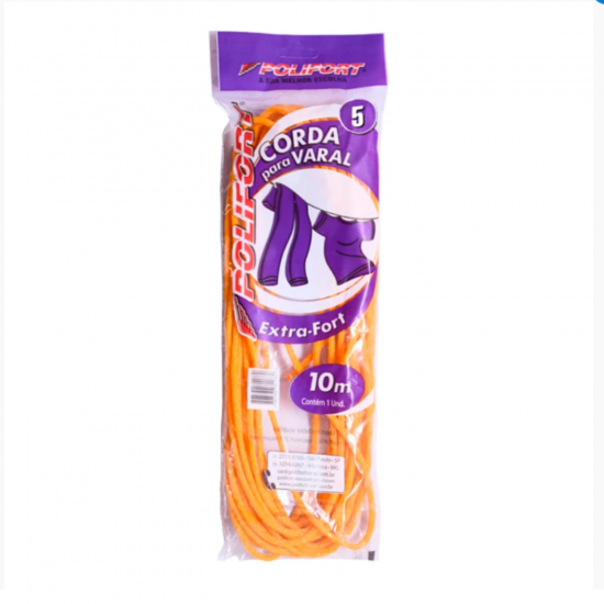 Corda de Varal n° 5 Polifort com 10m Corda de Varal n° 5 Polifort com 10m