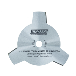 Lâmina para Roçadeira 3 Facas 1"x250mm Thompson Lâmina para Roçadeira 3 Facas 1"x250mm Thompson