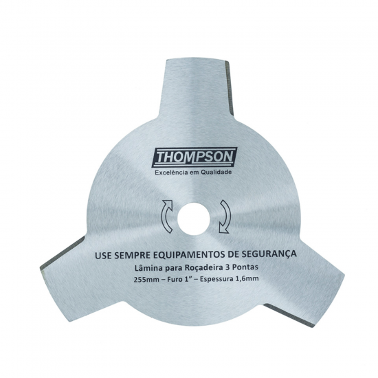 Lâmina para Roçadeira 3 Facas 1"x250mm Thompson Lâmina para Roçadeira 3 Facas 1"x250mm Thompson