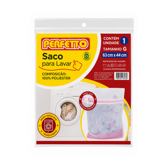Saco para Lavar Roupas Perfetto 63x44cm