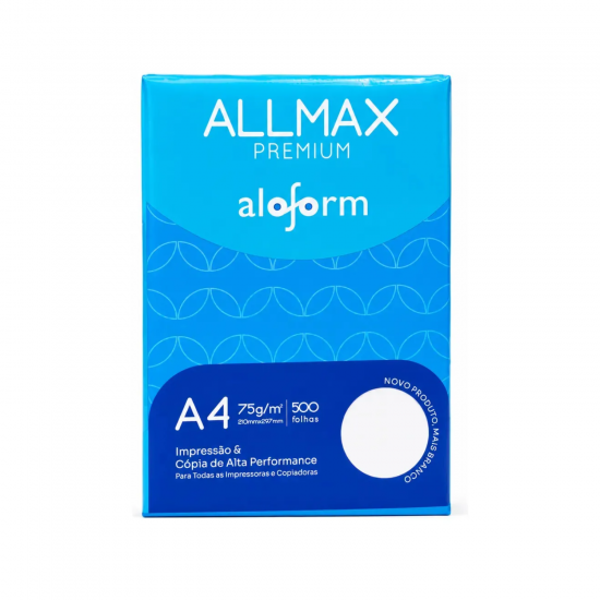 Papel Sulfite A4 Allmax 75g com 500 folhas