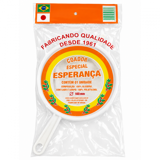Coador de Pano para Café Esperança 16cm Coador de Pano para Café Esperança 16cm