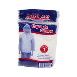 Capa de Chuva Riplas Plástica Tamanho Único Capa de Chuva Riplas Plástica Tamanho Único