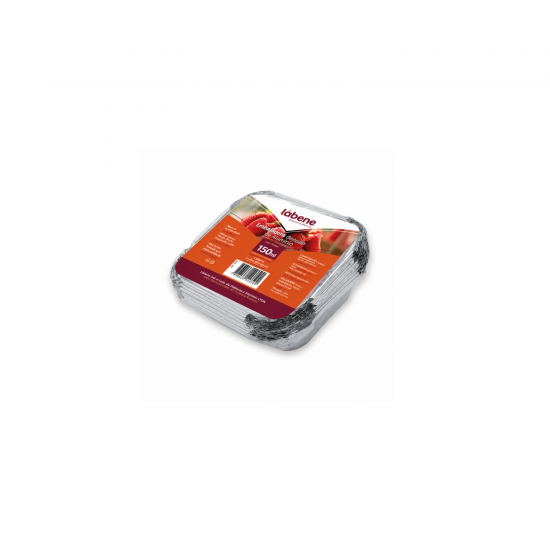 Marmitex de Alumínio 150mL Vabene c/ Tampa PET com 12 unid. Marmitex de Alumínio 150mL Vabene c/ Tampa PET com 12 unid.