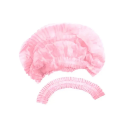 Touca Descartável TNT Sanfonada Rosa Vabene com 12 unid.