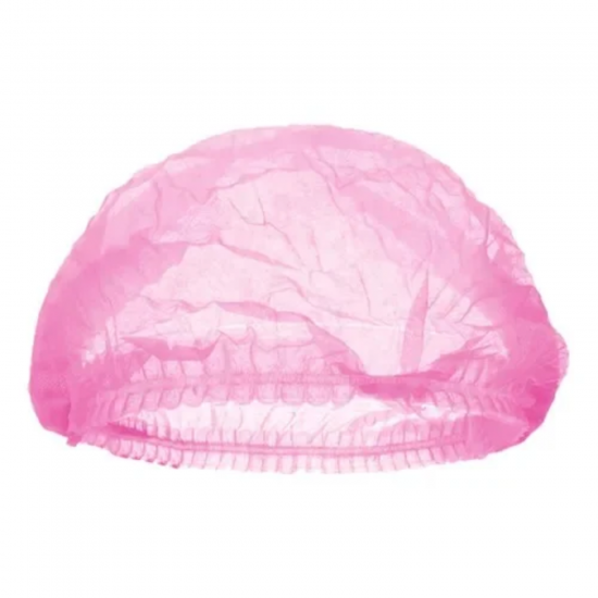 Touca Descartável TNT Sanfonada Rosa Vabene com 12 unid.