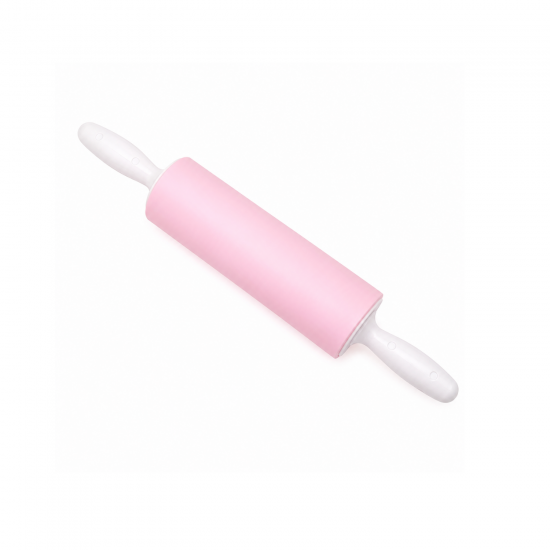 Rolo para Massa 30cm Solrac Rosa