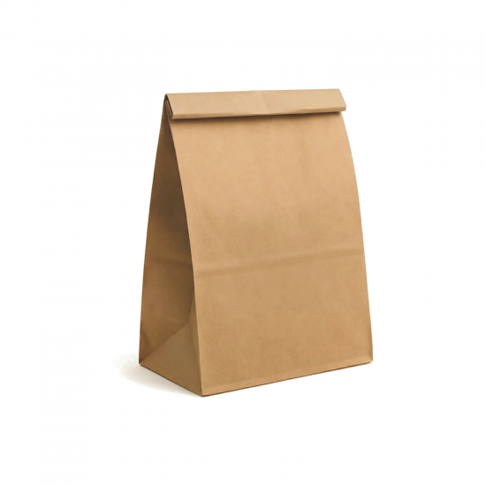 Saco de Papel Kraft Liso Delivery 36x12,5x26cm com 50un. Saco de Papel Kraft Liso Delivery 36x12,5x26cm com 50un.