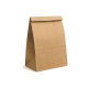 Saco de Papel Kraft Liso Delivery 36x12,5x26cm com 50un. Saco de Papel Kraft Liso Delivery 36x12,5x26cm com 50un.