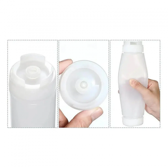 Bisnaga de Plástico Invertida Solrac 550mL Profissional Bisnaga de Plástico Invertida Solrac 550mL Profissional