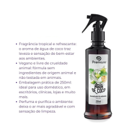 Odorizador Home Spray Vegano Premisse Água de Coco 250mL
