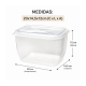 Pote Retangular 2400mL Belmount