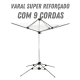 Varal de Chão de Alumínio Giratório Saches Varal de Chão de Alumínio Giratório Saches