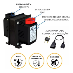 Transformador Bivolt 1500VA Auto Transformador Bivolt 1500VA Auto