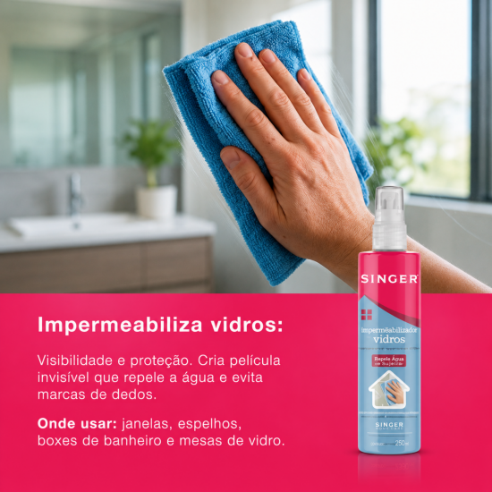 Impermeabilizante de Vidros Singer 250mL