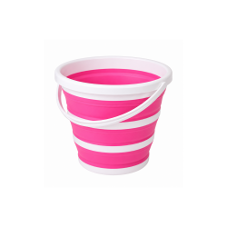 Balde Dobrável 10L Nobre Rosa