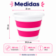 Balde Dobrável 10L Nobre Rosa