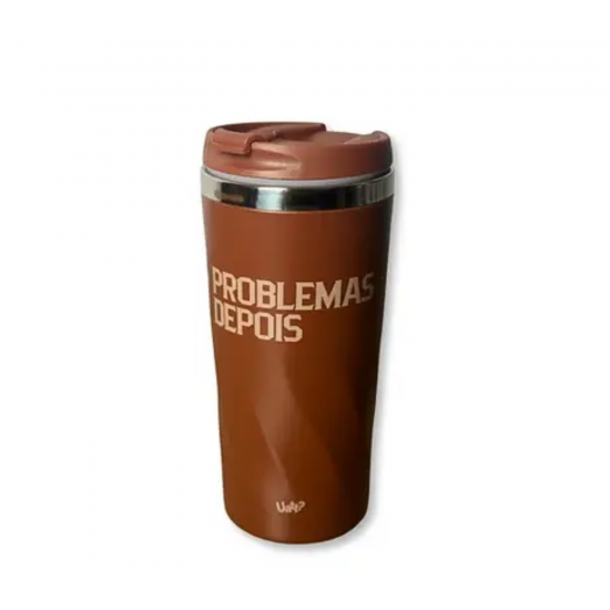 Copo Térmico com Tampa 450ml Café Primeiro Uatt Copo Térmico com Tampa 450ml Café Primeiro Uatt