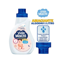 Amaciante Vida Macia 1L Glicerina e Algodão 
