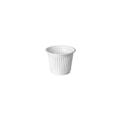 Copo Plástico Descartável 50mL Econopot Branco com 100 unid.