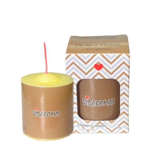 Vela Aromática Cravo e Canela 60gr Vidaroma Vela Aromática Cravo e Canela 60gr Vidaroma